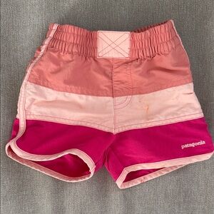 Patagonia Two-Tone Pink Shorts baby board shorts